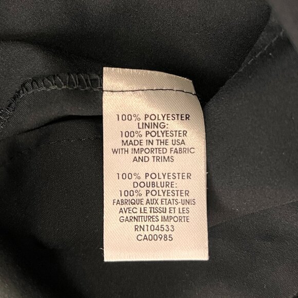 NEW Theory Black Petal Feathered Texture Party Dress Sz 00 - Picture 8 of 15